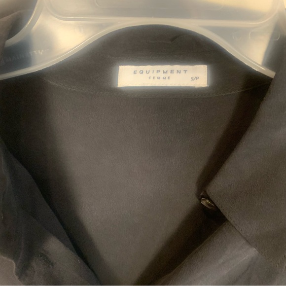 Equipment Femme 100% Button Front Sleeveless A Line Dress - Picture 3 of 9